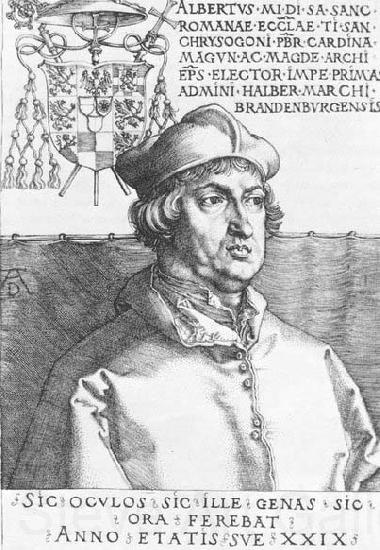 Albrecht Durer Cardinal Albrecht of Brandenburg France oil painting art